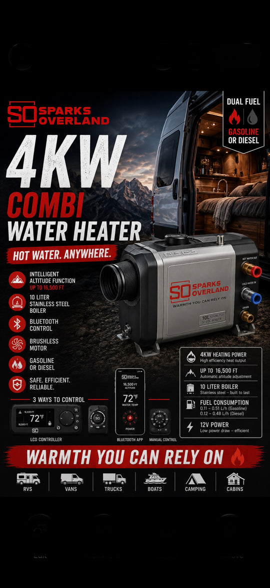 4kW Gasoline Combi Heater
